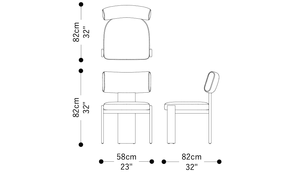 Imagen de las dimensiones principales del producto